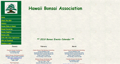Desktop Screenshot of hawaiibonsaiassoc.org